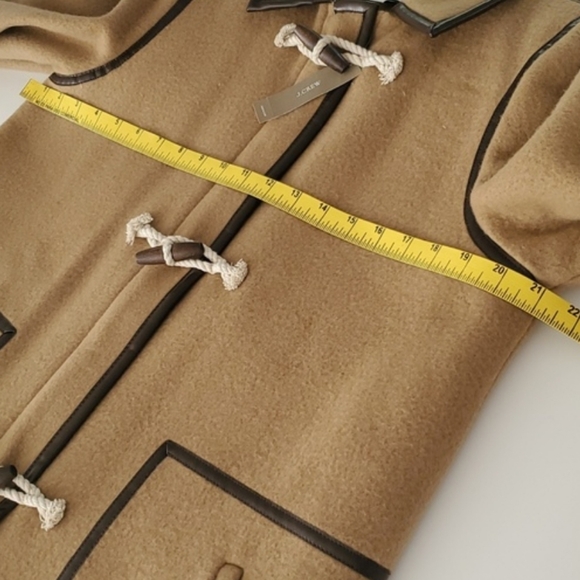 nwt J. Crew Collection Long Toggle Coat in Camel Italian Fall Blanket Wool - Picture 8 of 12